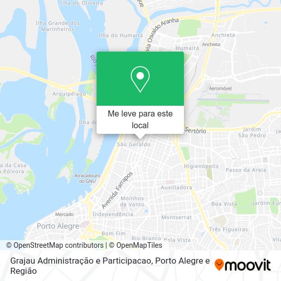 Grajau Administração e Participacao mapa
