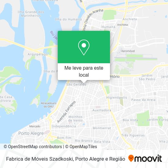 Fabrica de Móveis Szadkoski mapa