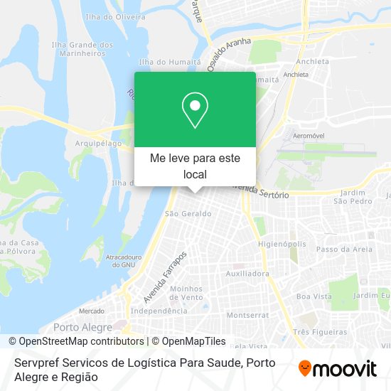 Servpref Servicos de Logística Para Saude mapa