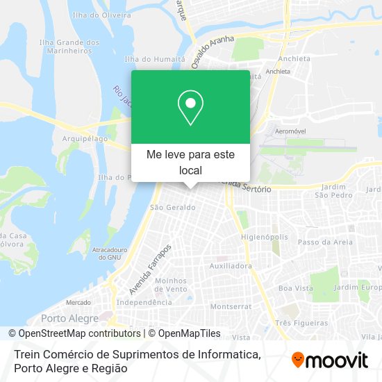 Trein Comércio de Suprimentos de Informatica mapa
