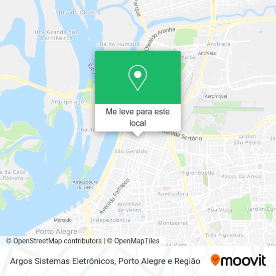 Argos Sistemas Eletrônicos mapa