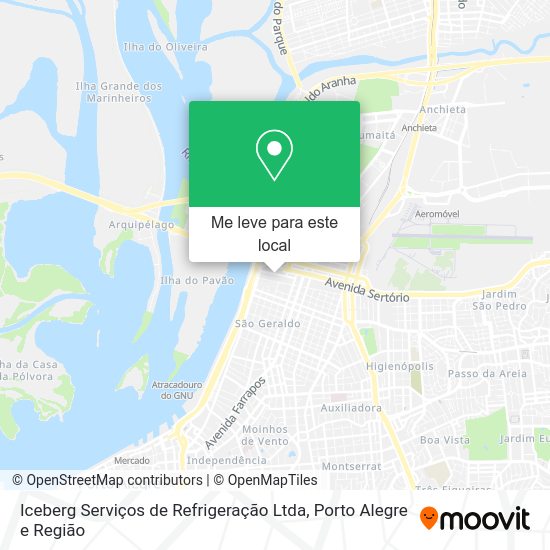 Iceberg Serviços de Refrigeração Ltda mapa