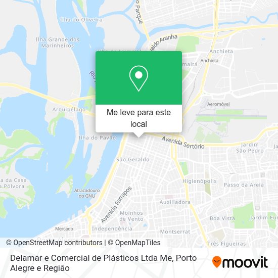 Delamar e Comercial de Plásticos Ltda Me mapa