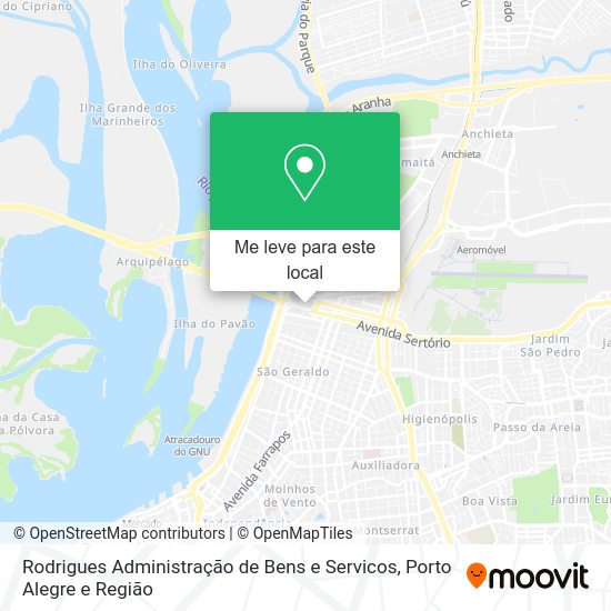Rodrigues Administração de Bens e Servicos mapa