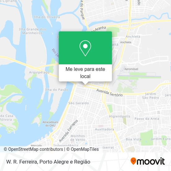 W. R. Ferreira mapa
