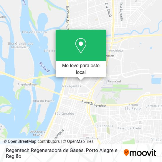 Regentech Regeneradora de Gases mapa