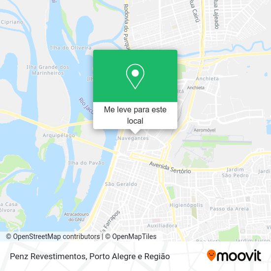 Penz Revestimentos mapa