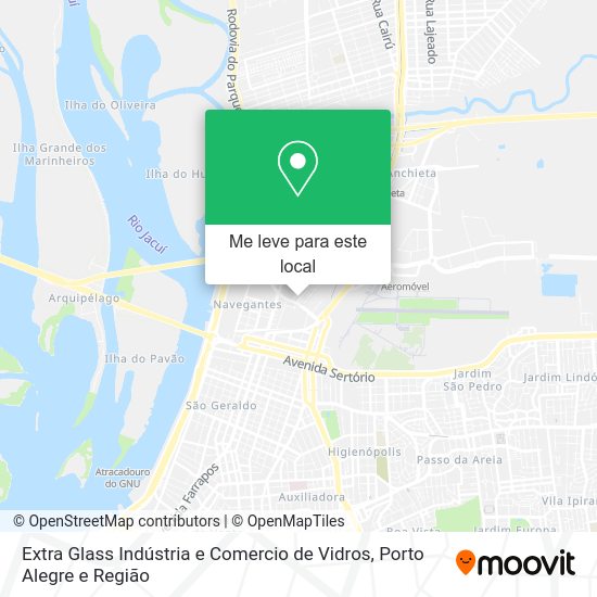 Extra Glass Indústria e Comercio de Vidros mapa
