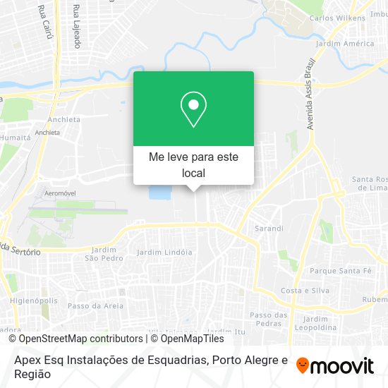 Apex Esq Instalações de Esquadrias mapa