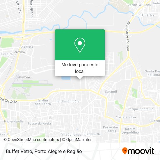 Buffet Vetro mapa