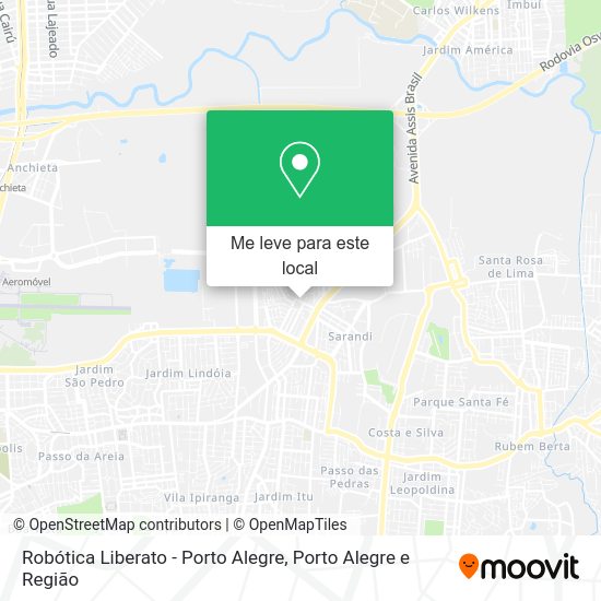 Robótica Liberato - Porto Alegre mapa