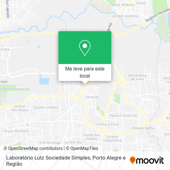 Laboratório Lutz Sociedade Simples mapa