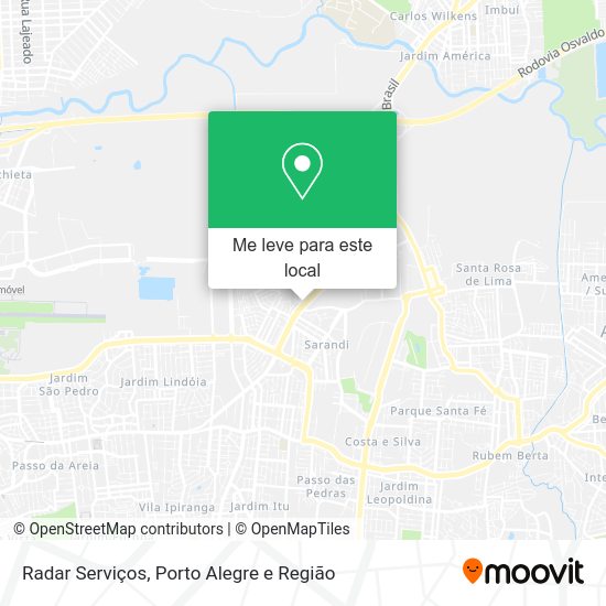 Radar Serviços mapa