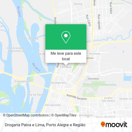 Drogaria Paiva e Lima mapa