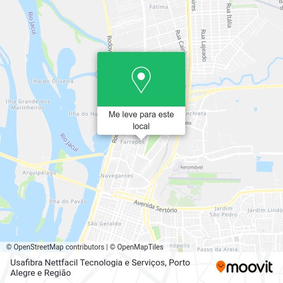 Usafibra Nettfacil Tecnologia e Serviços mapa