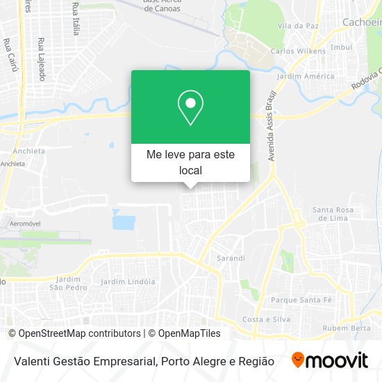 Valenti Gestão Empresarial mapa