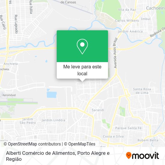Alberti Comércio de Alimentos mapa