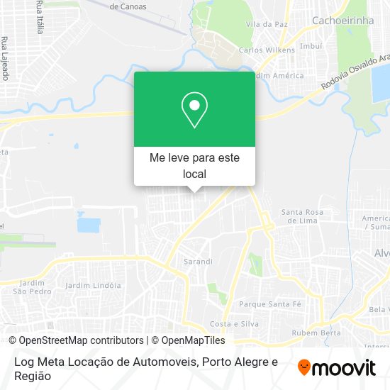 Log Meta Locação de Automoveis mapa