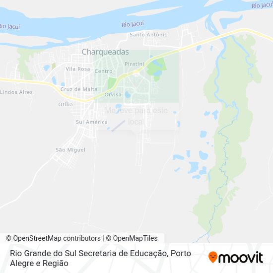 Rio Grande do Sul Secretaria de Educação mapa