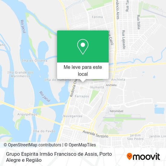 Grupo Espirita Irmão Francisco de Assis mapa