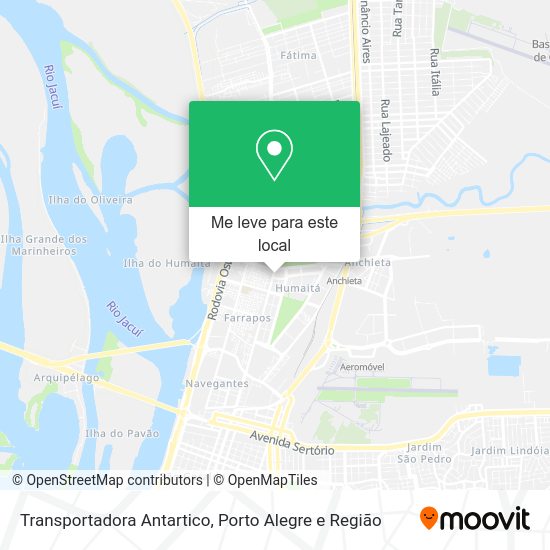 Transportadora Antartico mapa