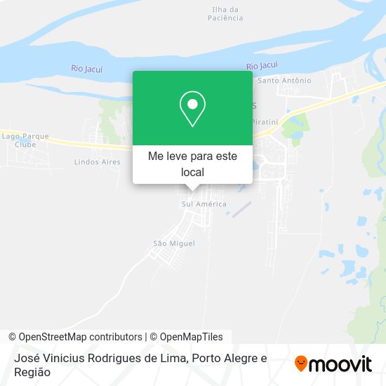 José Vinicius Rodrigues de Lima mapa