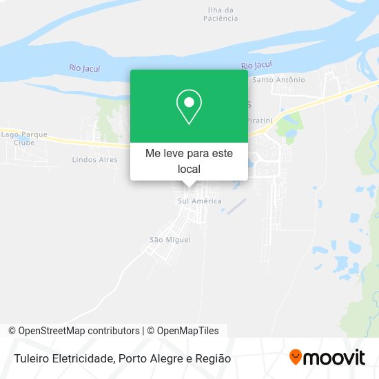 Tuleiro Eletricidade mapa