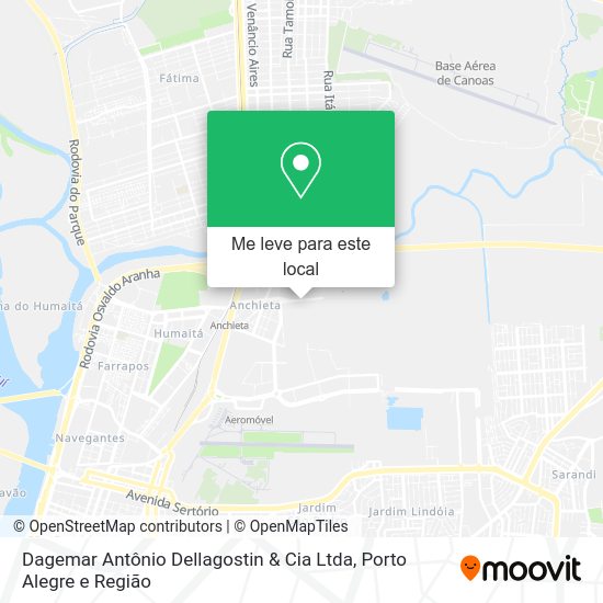 Dagemar Antônio Dellagostin & Cia Ltda mapa