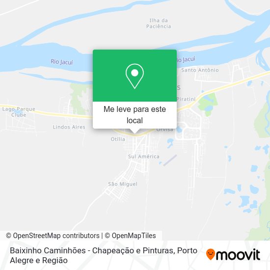 Baixinho Caminhões - Chapeação e Pinturas mapa
