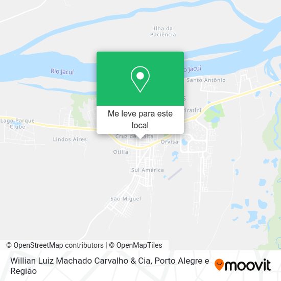 Willian Luiz Machado Carvalho & Cia mapa