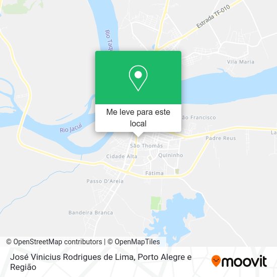 José Vinicius Rodrigues de Lima mapa