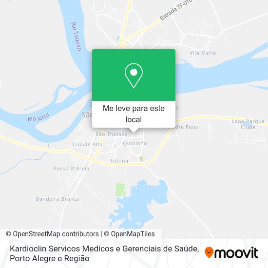 Kardioclin Servicos Medicos e Gerenciais de Saúde mapa