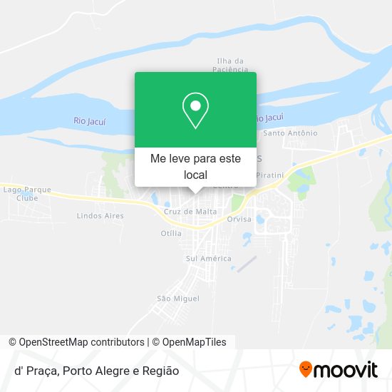 d' Praça mapa