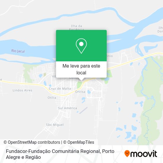 Fundacor-Fundação Comunitária Regional mapa