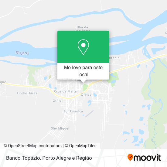 Banco Topázio mapa