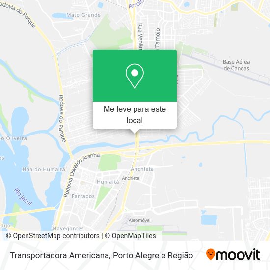 Transportadora Americana mapa
