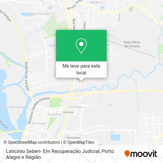 Laticinio Seberi- Em Recuperação Judicial mapa