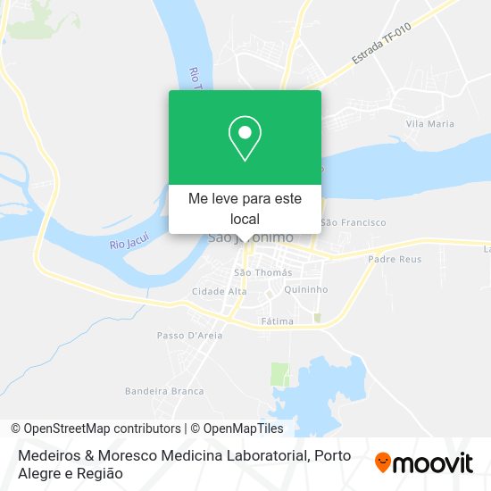 Medeiros & Moresco Medicina Laboratorial mapa