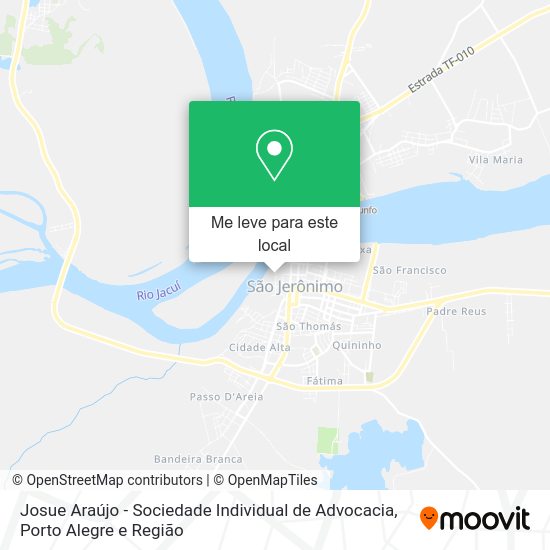 Josue Araújo - Sociedade Individual de Advocacia mapa