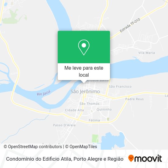 Condomínio do Edificio Atila mapa