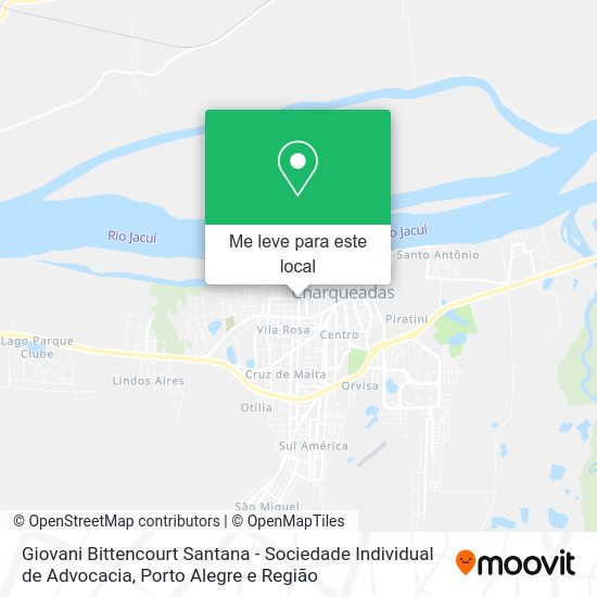 Giovani Bittencourt Santana - Sociedade Individual de Advocacia mapa