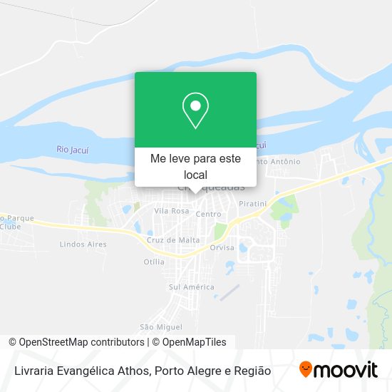 Livraria Evangélica Athos mapa