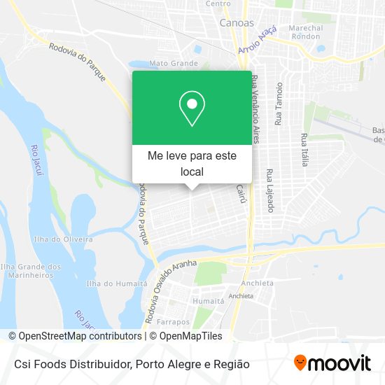 Csi Foods Distribuidor mapa