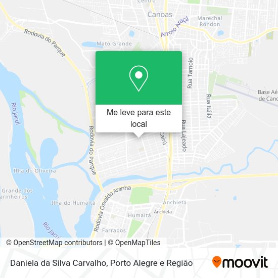 Daniela da Silva Carvalho mapa