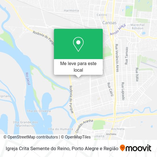 Igreja Crita Semente do Reino mapa