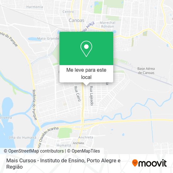 Mais Cursos - Instituto de Ensino mapa