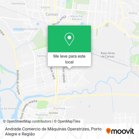 Andrade Comercio de Máquinas Operatrizes mapa