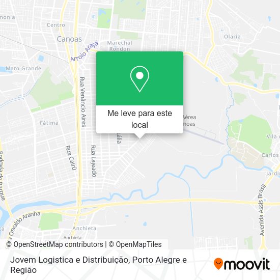 Jovem Logistica e Distribuição mapa