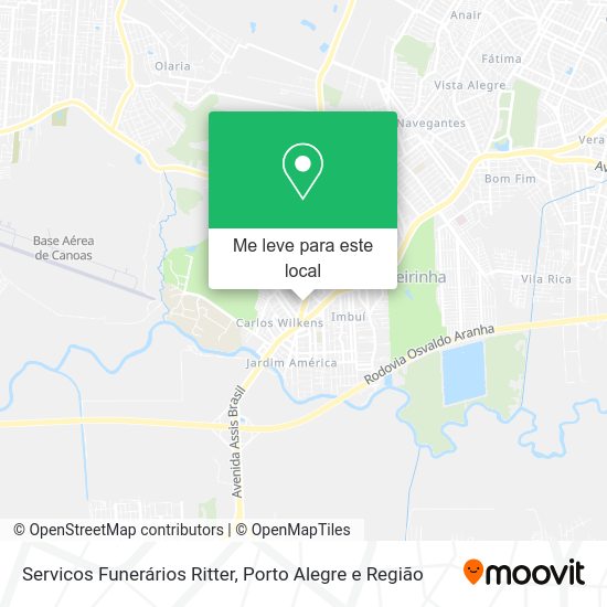 Servicos Funerários Ritter mapa
