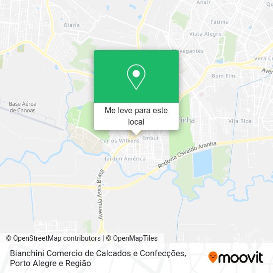 Bianchini Comercio de Calcados e Confecções mapa